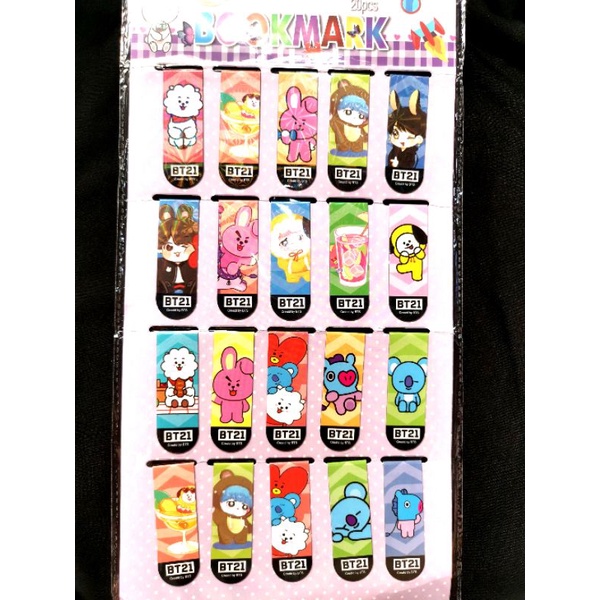 BT21 Magnet Pembatas Buku Satuan