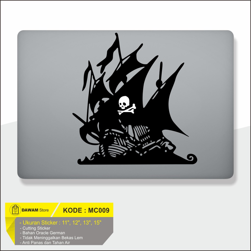 Stiker Macbook Decal Stiker Laptop untuk Asusu Lenovo Acer Hp Aesthetic Lucu Full Body Kapal Bajak L