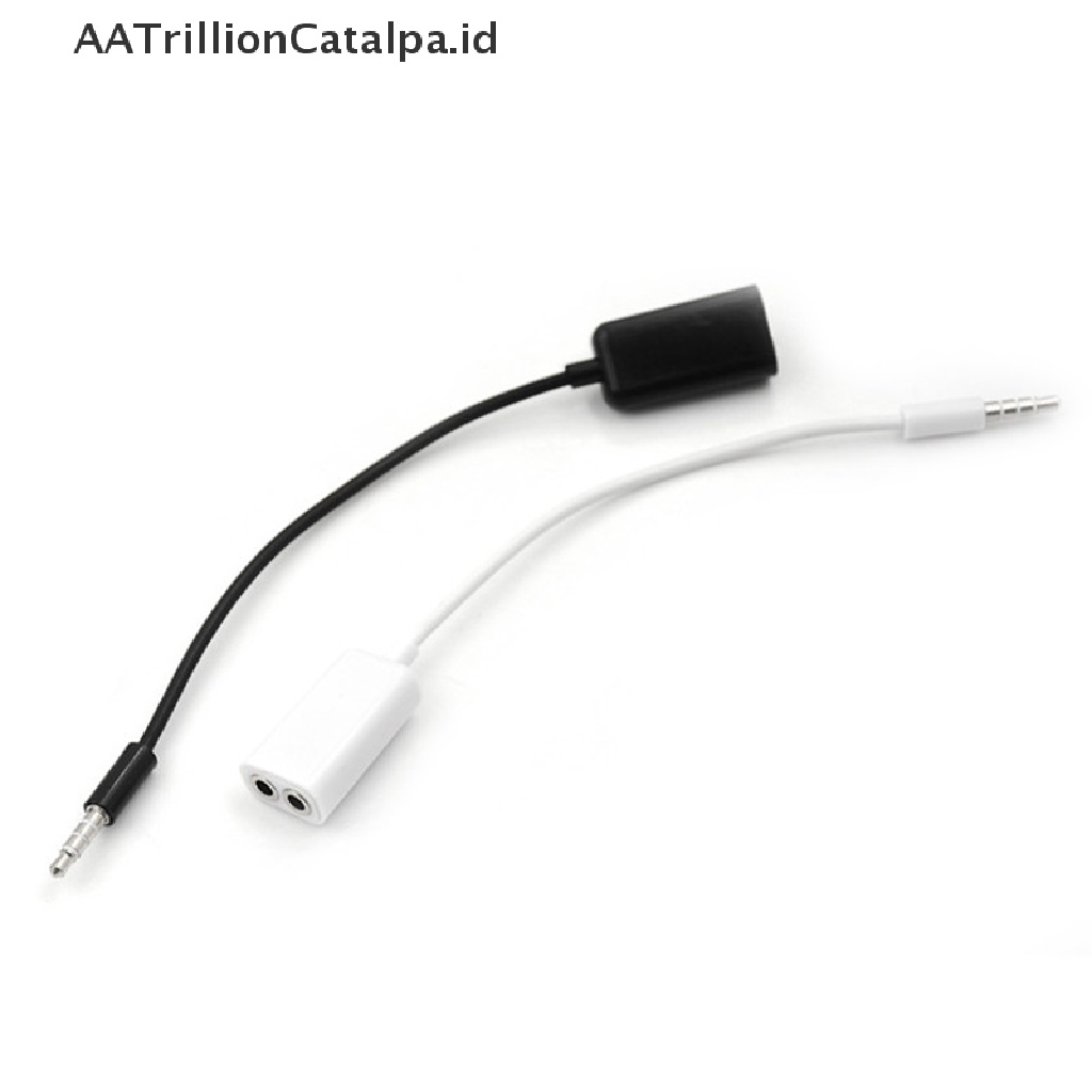 (AATrillionCatalpa) Kabel Adapter Splitter Y Jack Audio 3.5mm Untuk Tablet / Laptop