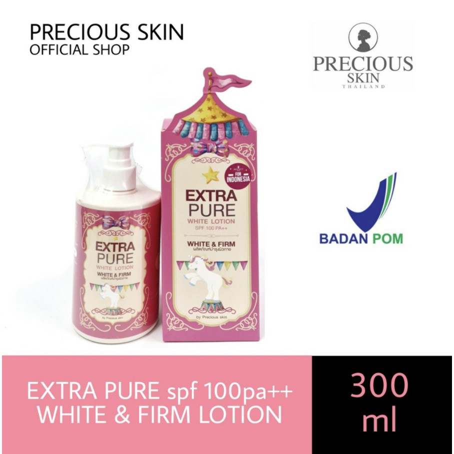 [BPOM] Precious Skin - Extra Pure SPF100 PA++ Whitening Handbody / Bodylotion / Pemutih Badan 300ML