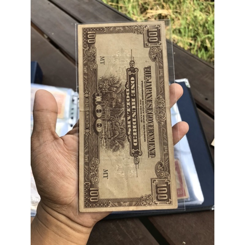 Uang Kuno 100 Dollar Malaya Dai Nippon Original