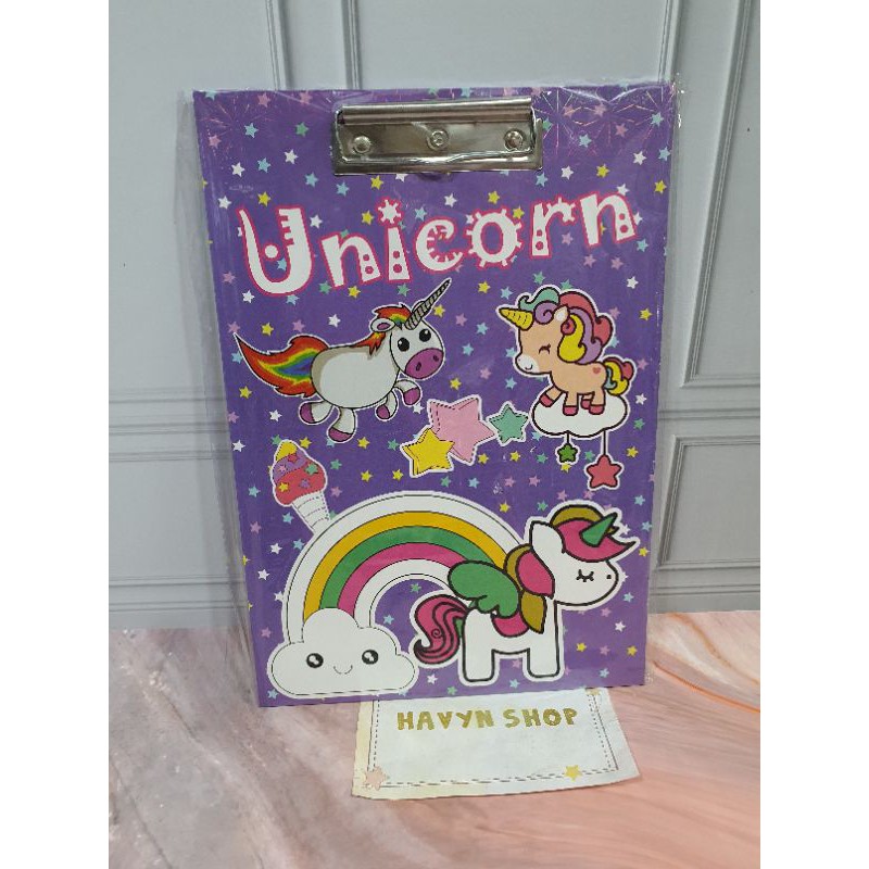 Papan Jalan/papan ujian/alas ujian/clip board/clipboard-UNICORN