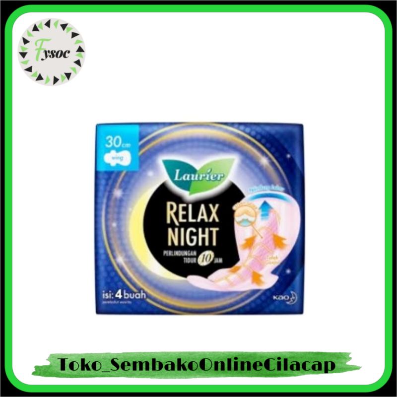 LAURIER RELAX NIGHT WING 35CM ISI 6 PADS