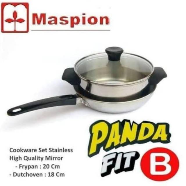 Panci Maspion frypan panda Fit B.