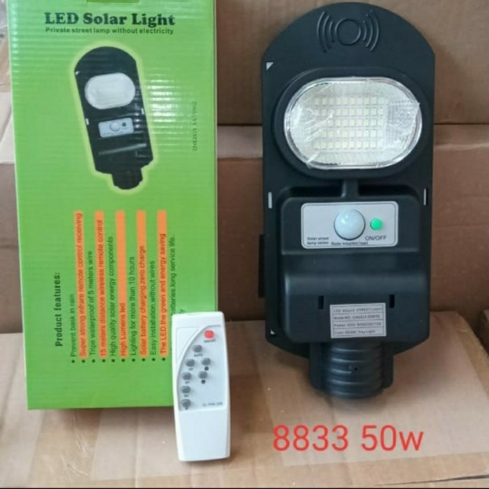 Lampu Jalan Led Solar 50W Pju Tenaga Surya 50Watt Panel 50 Watt