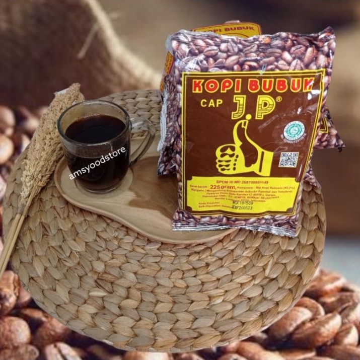 Kopi bubuk Cap Jempol Unggul (JP) Asli Lampung 225g