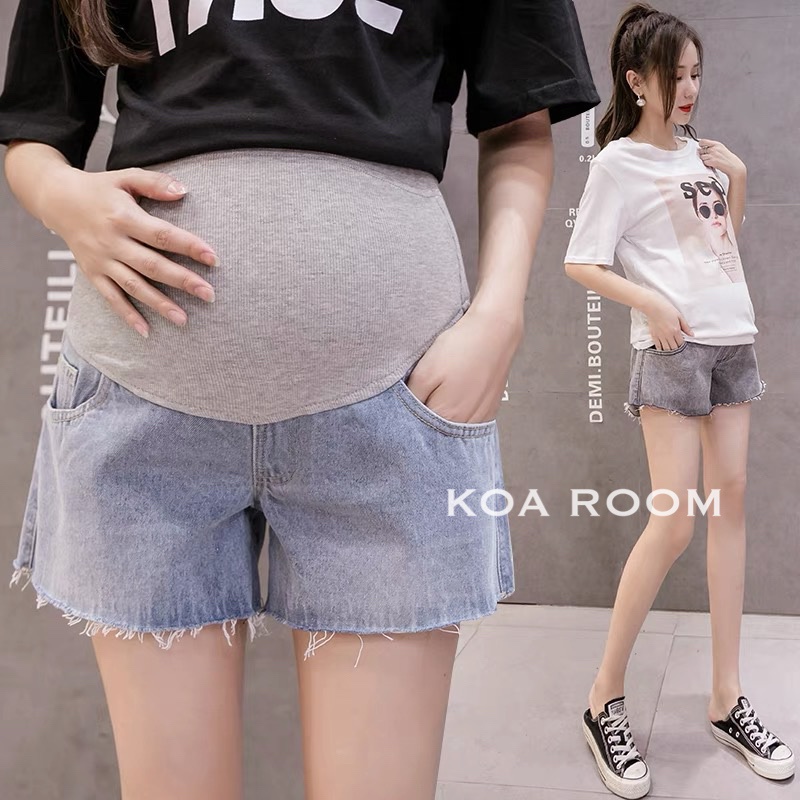 DP3311  Maternity Denim Short Pant ( Jean Pendek Bumil )