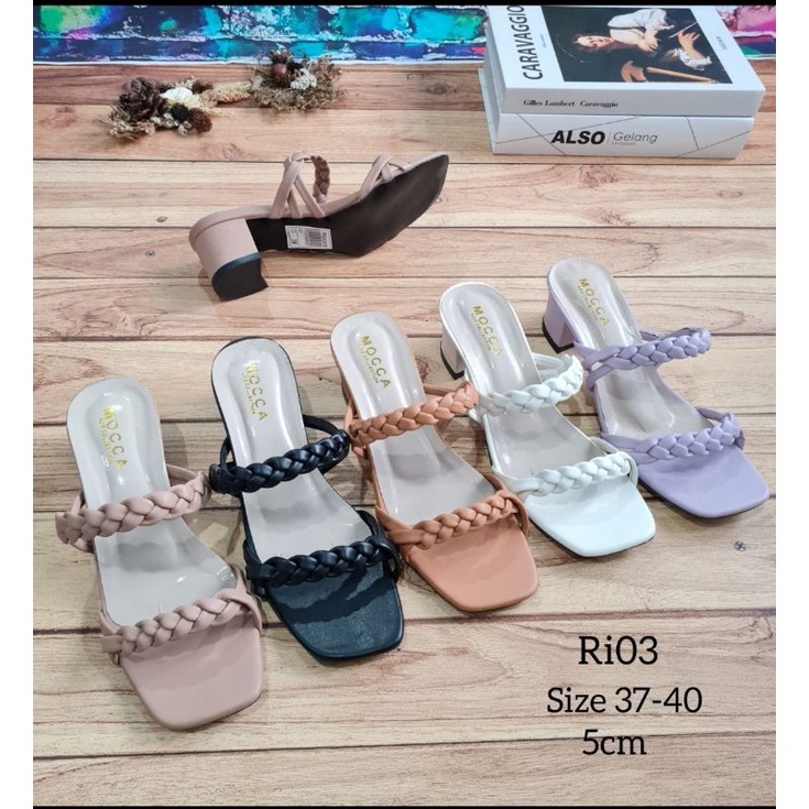 ABBUSHOES  RI 03 hak tahu kepang wanita 5cm