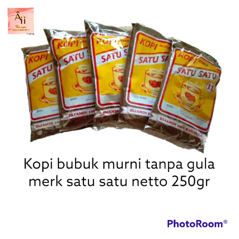 

PER 1PCS NETTO 250GRAM kopi satu satu netto ±250gr kopi bubuk murni tanpa gula