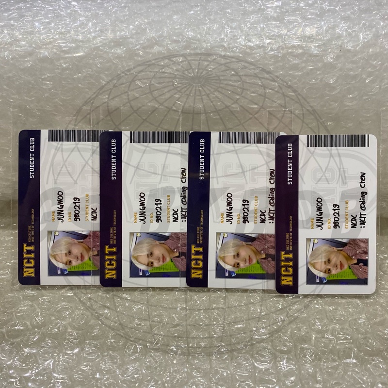 nct 127 jungwoo ncit random photopack student card id pc poca photocard