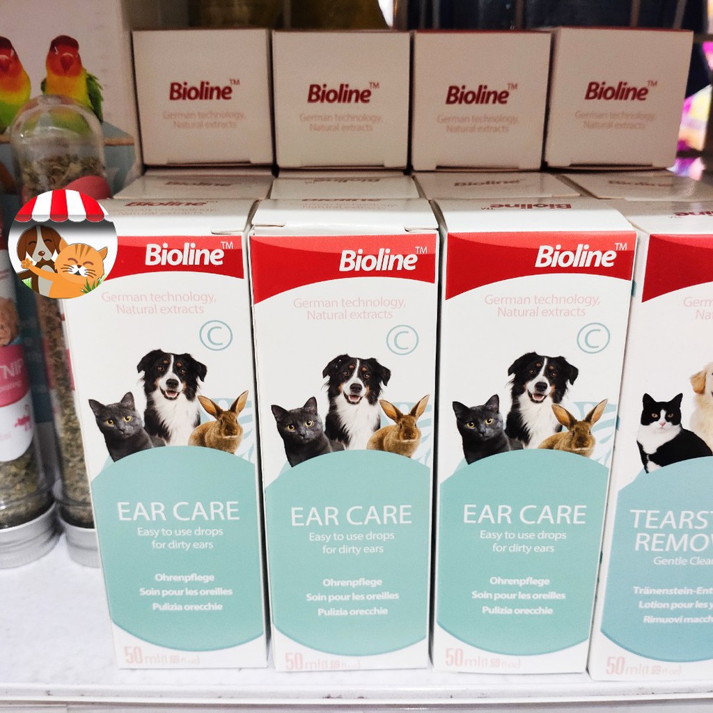 Bioline Ear Care 50ml - Pembersih Telinga Anjing Kucing