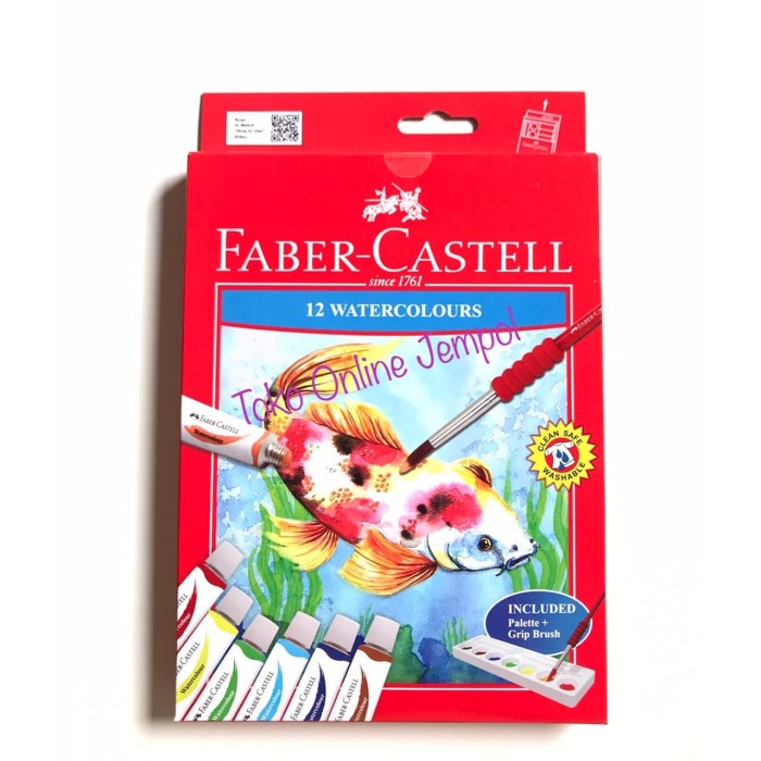 

(TERLARIS) ATK0066FC (isi12warna Cat Air Watercolour 121004N faber castell