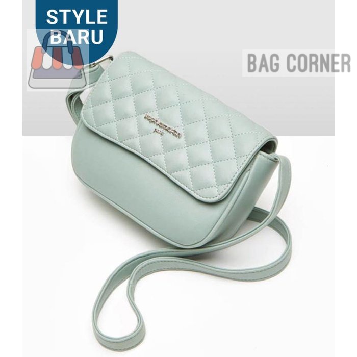 BagCorner - TAS SELEMPANG WANITA TAS KERJA SOPHIE MARTIN PARIS PROMO TERBARU GRACINIA GREEN SHOPIE M