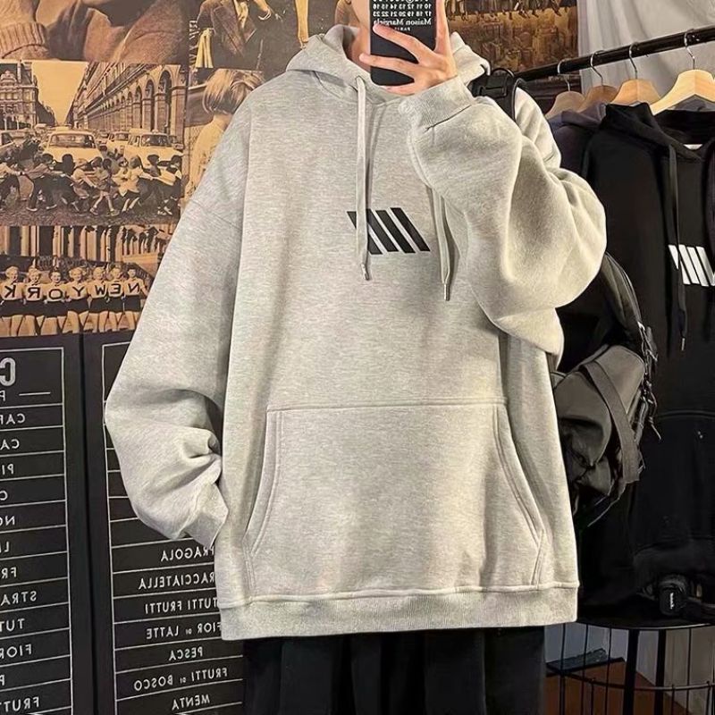 (S - XXXXL 5XL 6XL) Hoodie Bigsize SIMPLE LOGO Minimalis logo Simpel Korean Street Style Jumbo Harajuku Jacket Jumper Oversize Ulzzang Unisex XXL XXXL