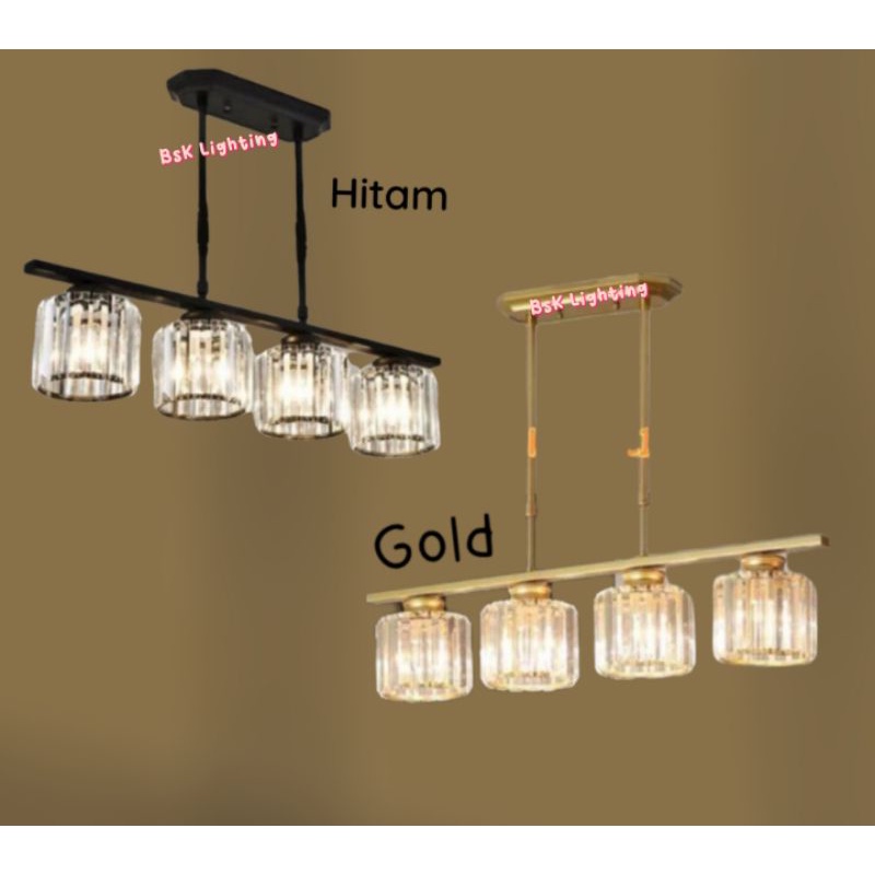 Lampu gantung kristal modern