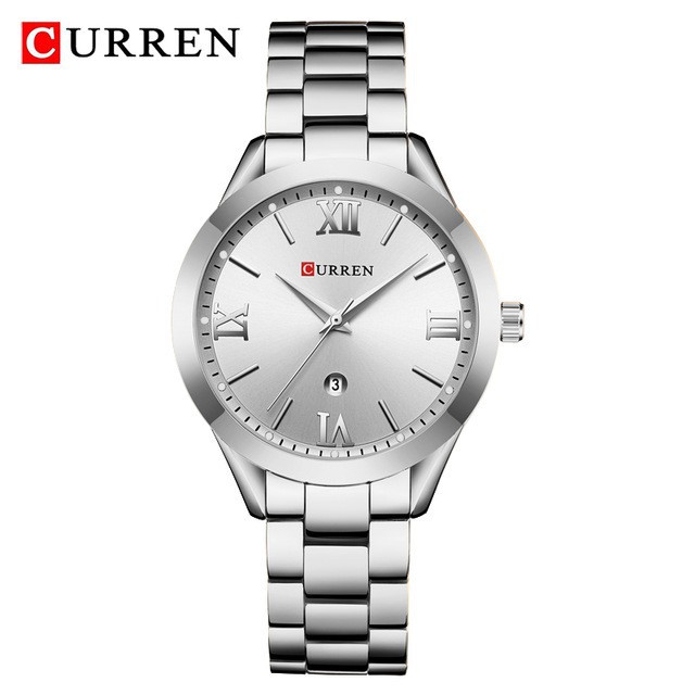 Jam Tangan Wanita / Curren / 9007 Date / Jam Tangan Stainless Steel Curren Original