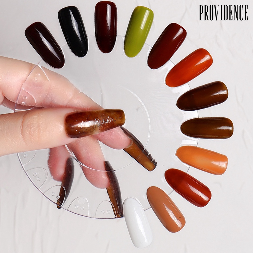 Providence Piring Display Kutek Gel Uv Bentuk Bulat Bahan Akrilik Ringan Bisa Dilepas