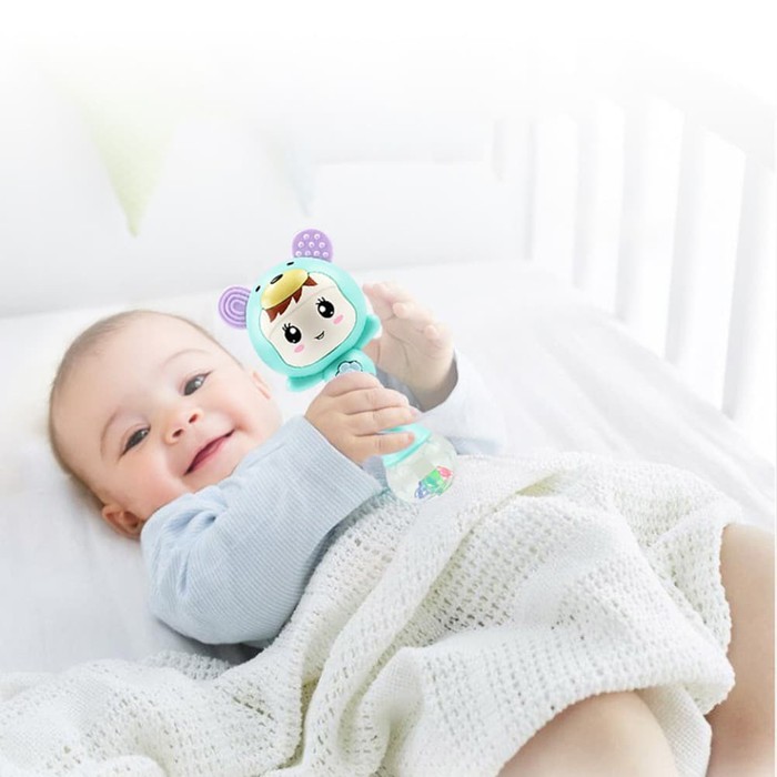 Rattle Stick Baby Molar Kerincingan Musik Lampu Bayi