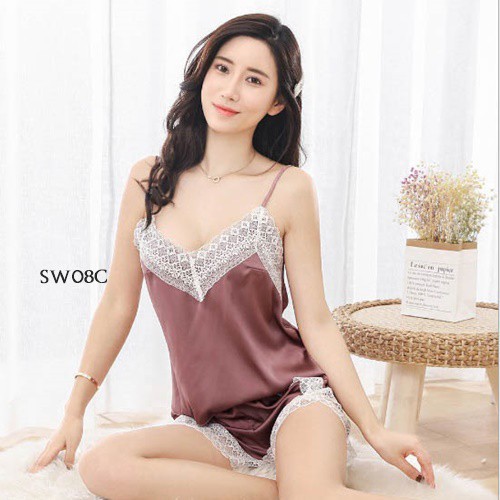 [PRODUKSI TERMURAH] PIYAMA WANITA BAJU TIDUR SEXY LINGERIE SALEM SW08C