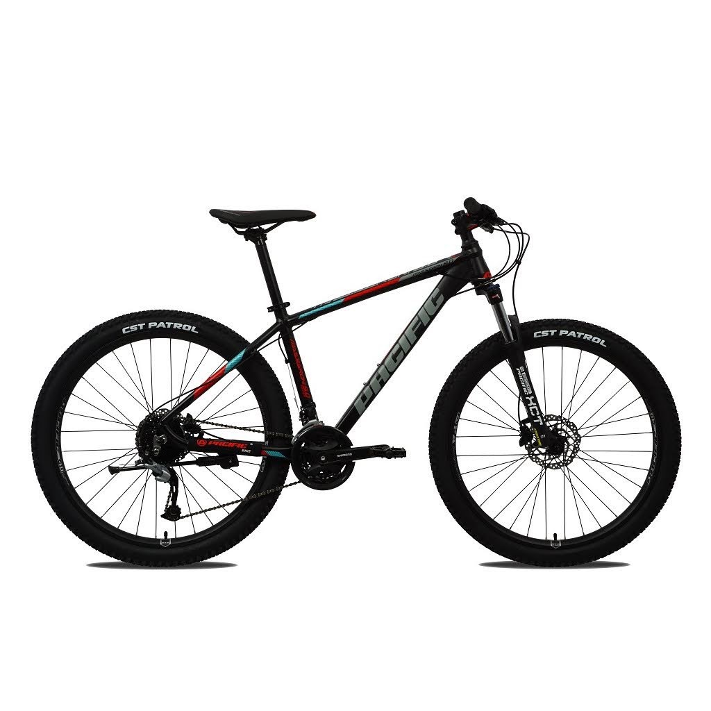 Sepeda Gunung Pacific Masseroni 5.0 MTB Dewasa 27,5 Inci Alloy 3x9Sp Fork HLO Hydraulic Disc Brake