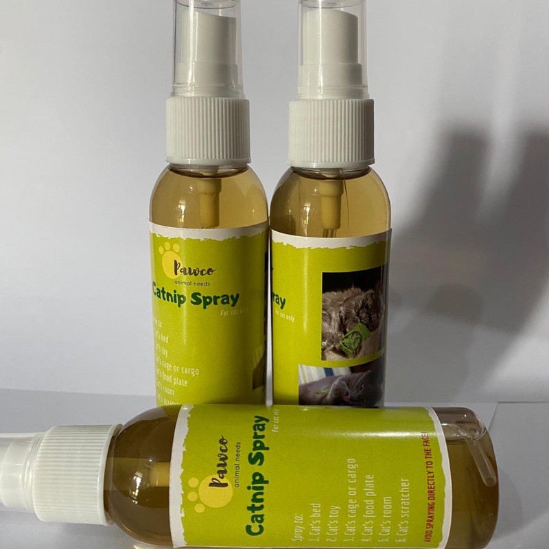 Catnip Spray 50ml 60g Cat Nip Cair Kucing Catmint Mint Semprot Mainan