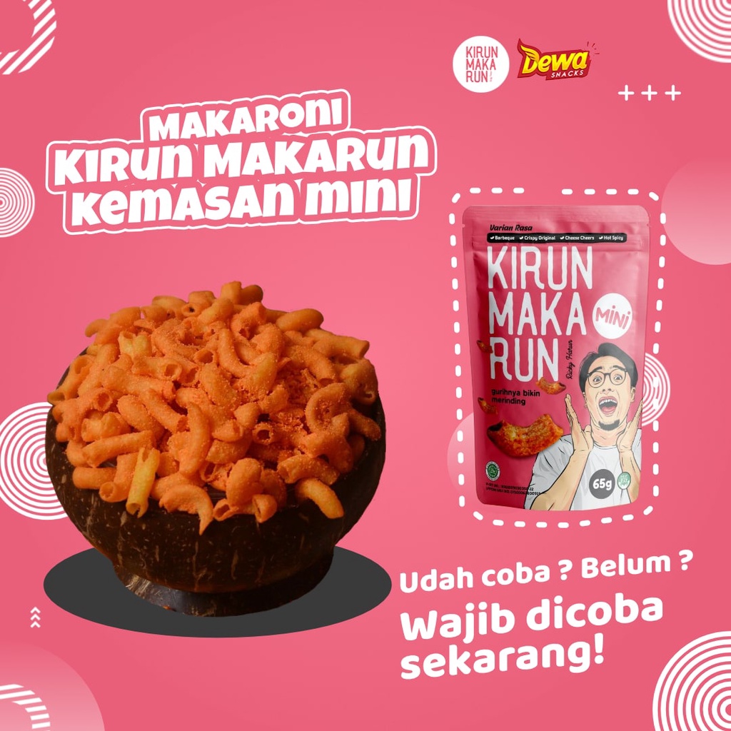 

Makaroni Kirun Makarun Ricky Harun Varian Keju 65 gr