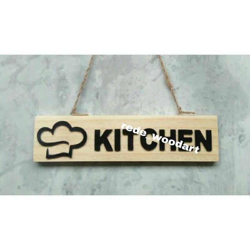 Tulisan Kitchen Timbul Hiasan Dinding Dapur Cafe
