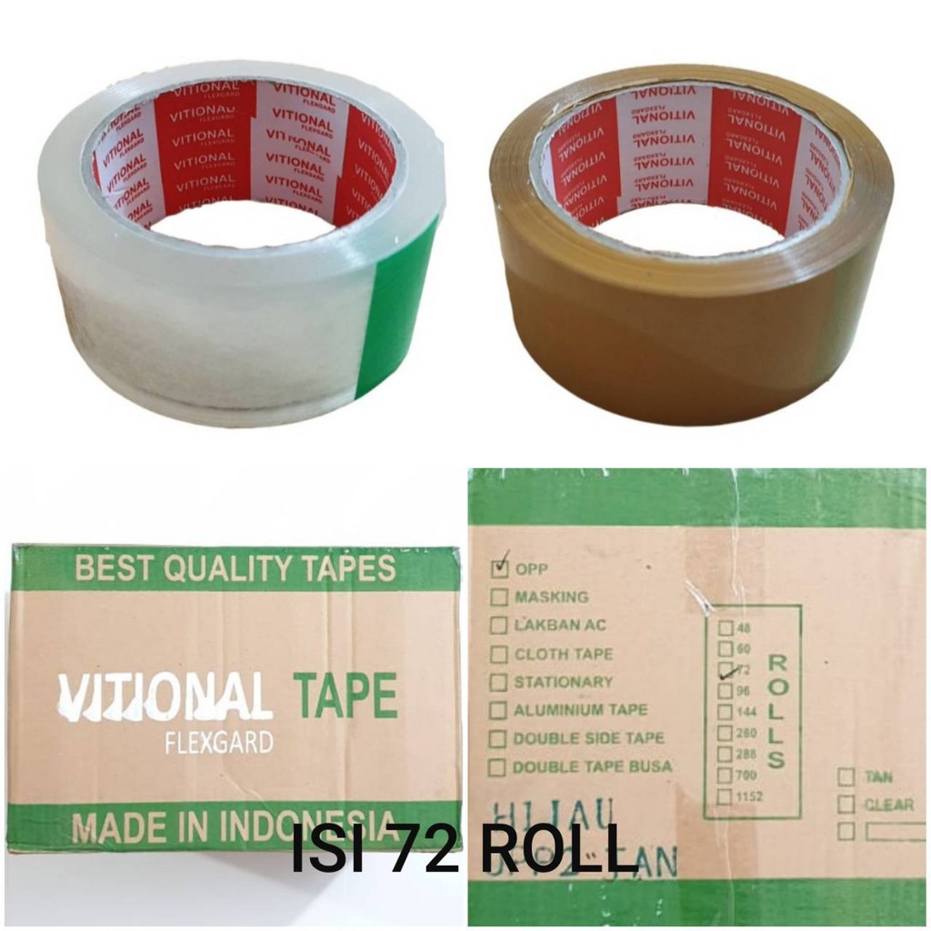 

VF Hj Lakban 45mm x 70y 72 roll (1 dos) / Isolasi / Solasi