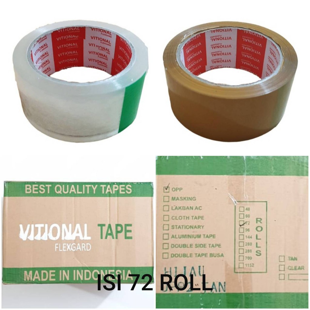 VF Hj Lakban 45mm x 70y 72 roll (1 dos) / Isolasi / Solasi