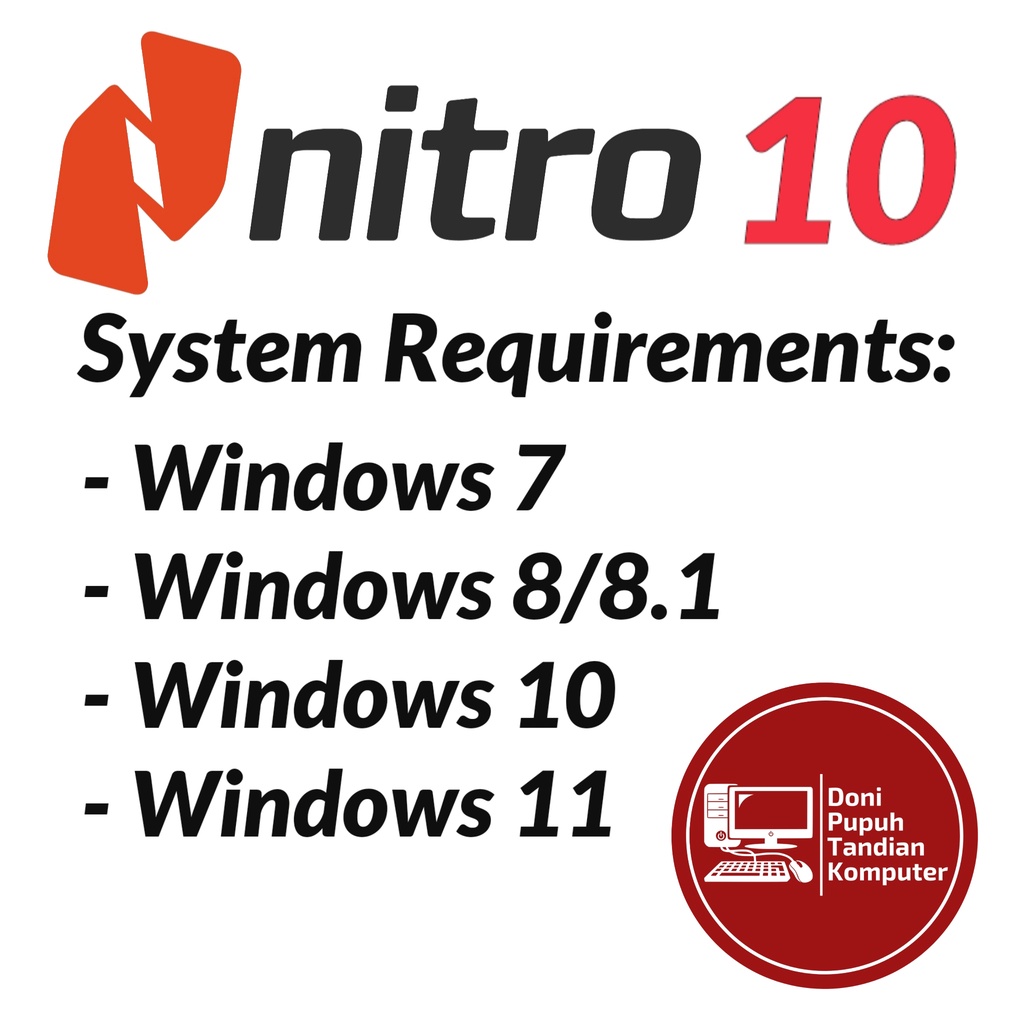 Nitro Pro PDF 10 Original Lifetime