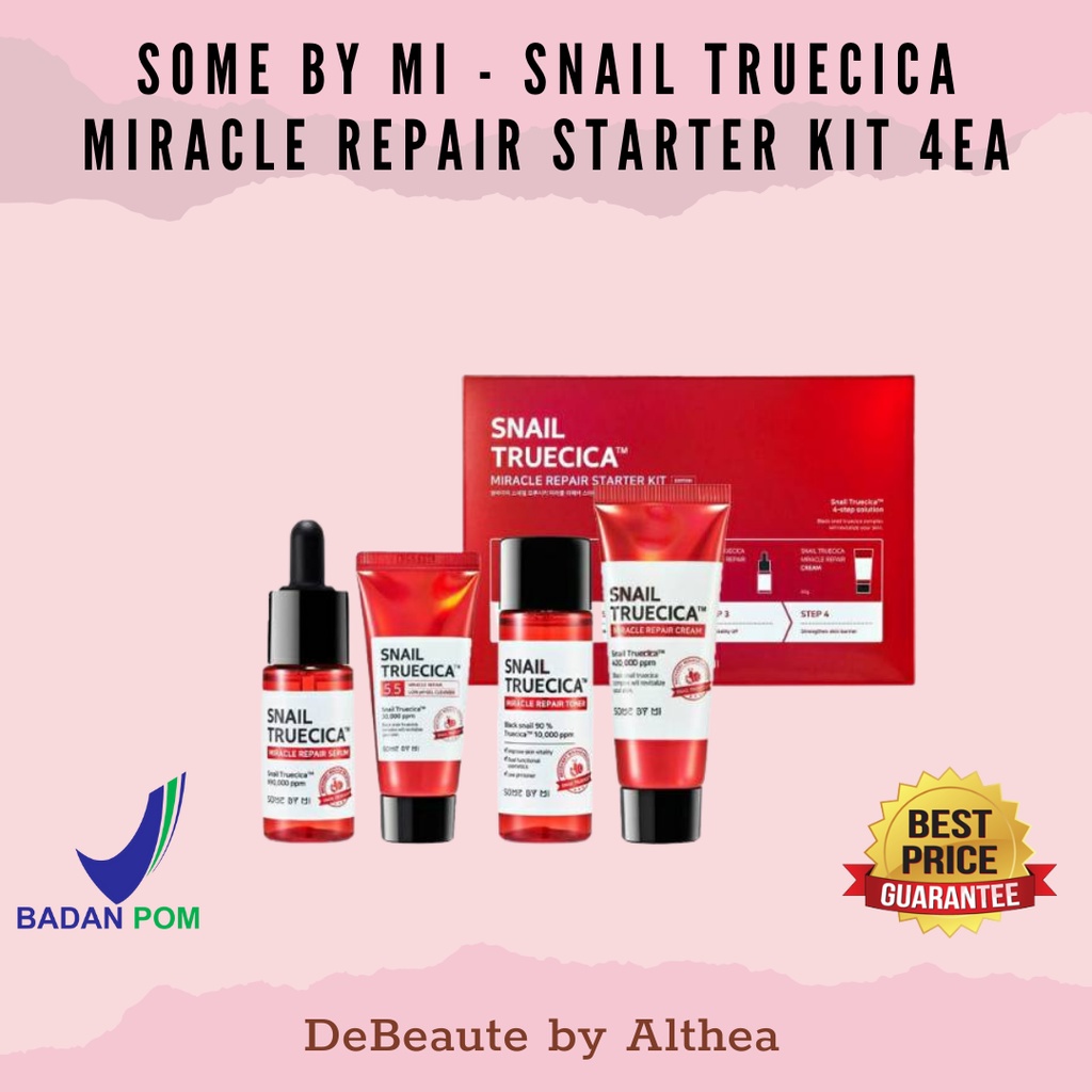 [BPOM] Some By Mi / SOMEBYMI - Snail Truecica Miracle Repair Starter Kit 4ea