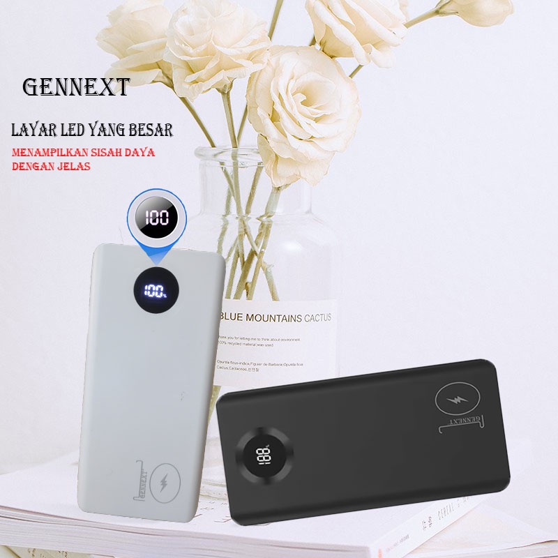 FA Powerbank GENNEXT 10.000mAh fast charging Power Bank Real Capacity Original 10000 Mah 10.000