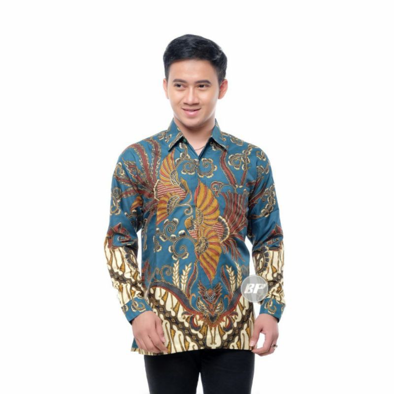 PERWIRA Kemeja Batik Pria Full Furing Bahan Katun Sragenan