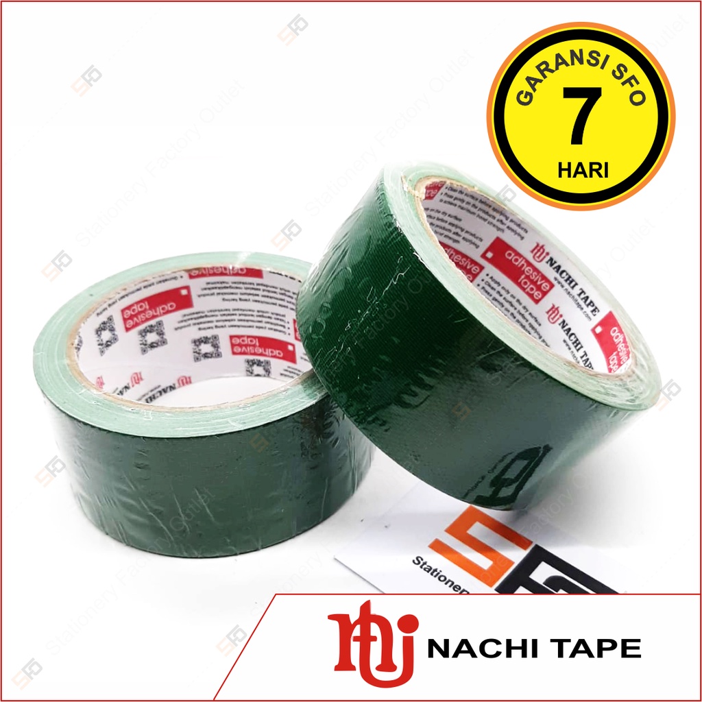 

Lakban Kain Hijau Nachi 46mm x 12m - 2 inch