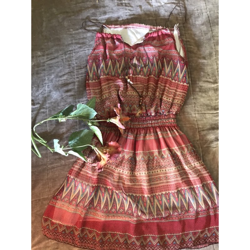 dress pantai nyaman tanpa lengan