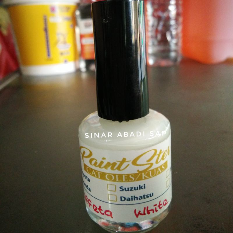 Cat Oles Mobil Taffeta White - Honda