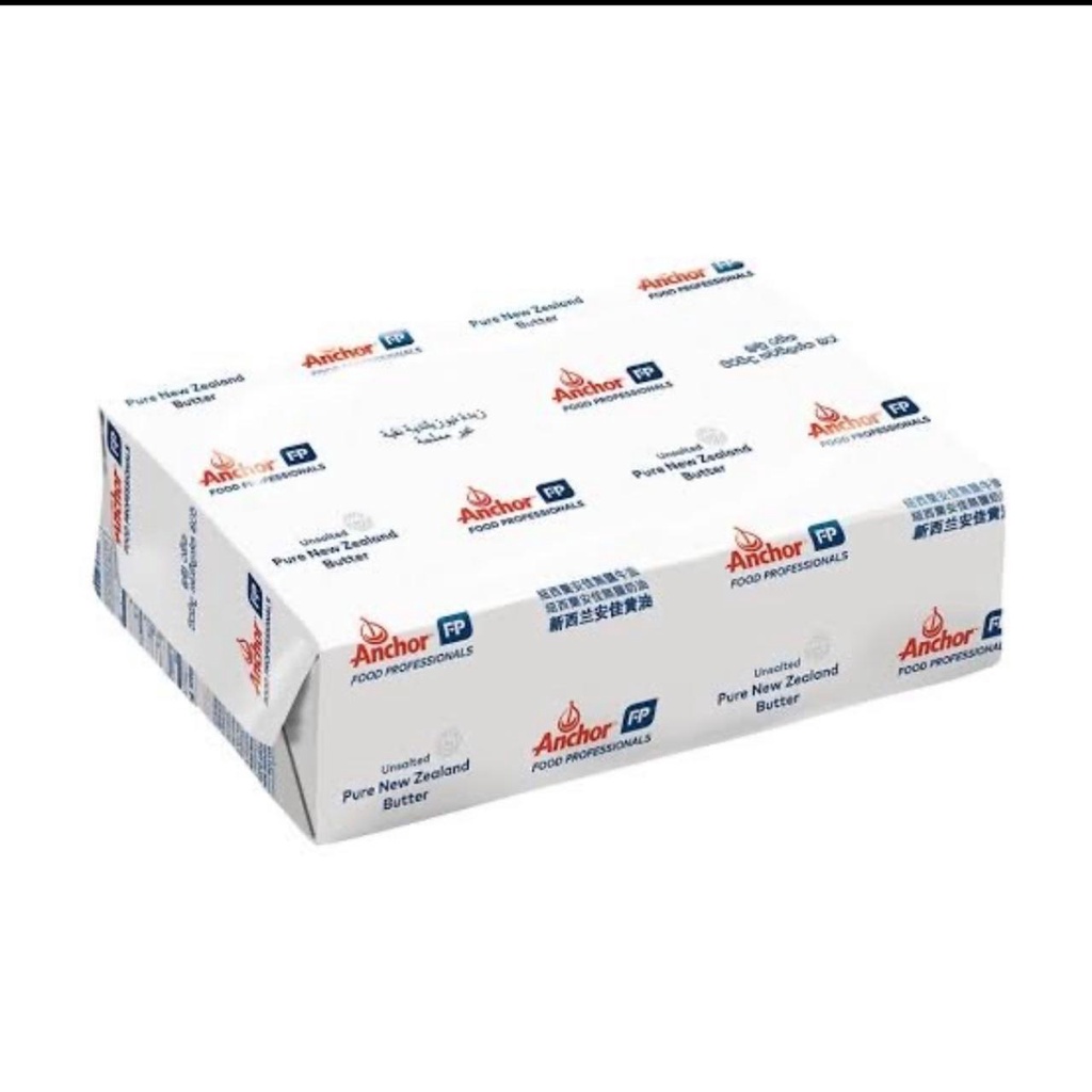 Anchor Unsalted Butter Blok 5kg - Unsalted Gosend Grab