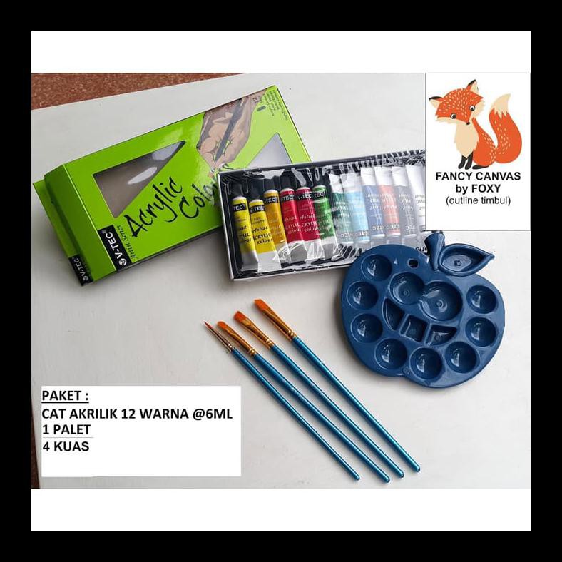 

Promo Paket 2 : Cat 12 Warna X @6Ml + 4 Kuas + 1 Palet Peralatan Melukis Terlaris Dan Murah Al2