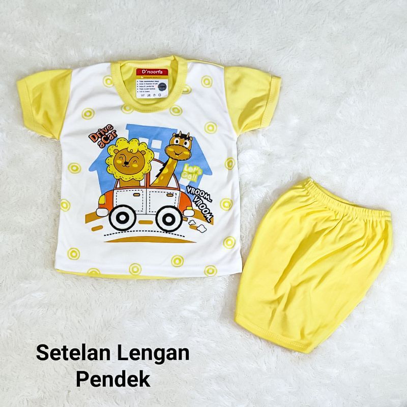 Setelan Baju Bayi D noorfa ( 3 - 12 bulan ) | Baju Bayi Lengan Kutung dan Lengan Pendek [ Bunda Altaf ]