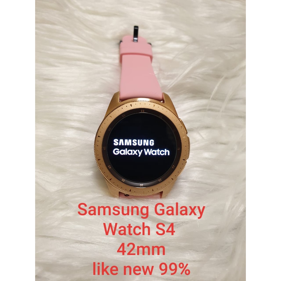 SAMSUNG GALAXY WATCH S4 GOLD 42mm SECOND LIKE NEW MULUS ORIGINAL