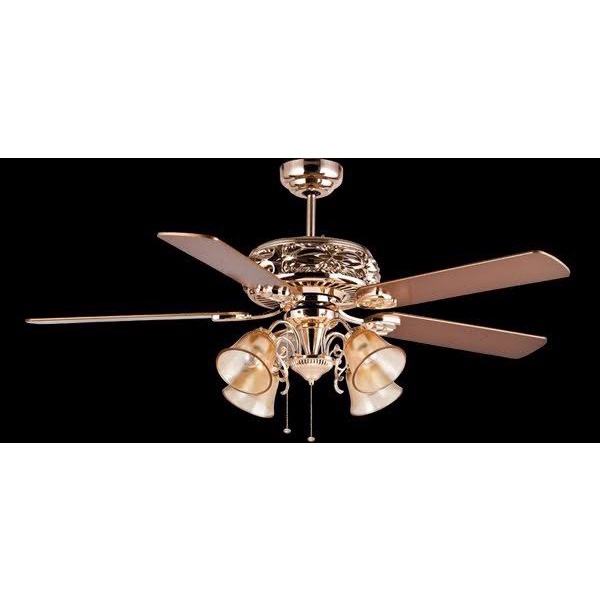 Edma Regency 52inch Kipas Angin Lampu Classic CROWN GOLD