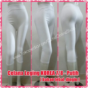 Celana Leging KOREA 7/8 - Putih ( bahan tebal, dingin )