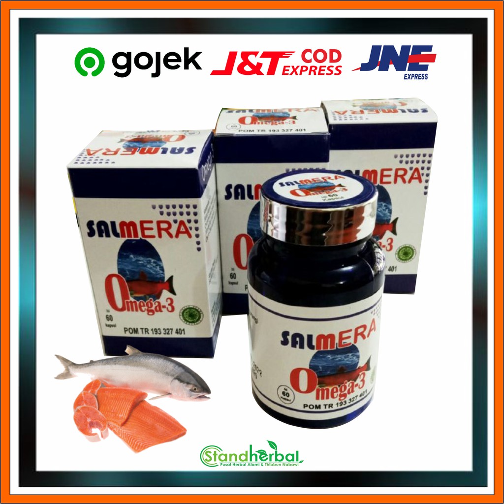 SALMERA 60 Kapsul minyak ikan omega 3 minyakikan salmon minyakikan untuk anak minyak ikan tinghai