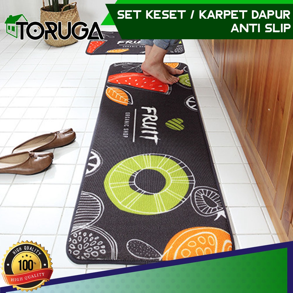 Karpet Keset Trendy Alas Kaki Dapur Pintu Kamar Ruangan Set Kitchen Anti Slip