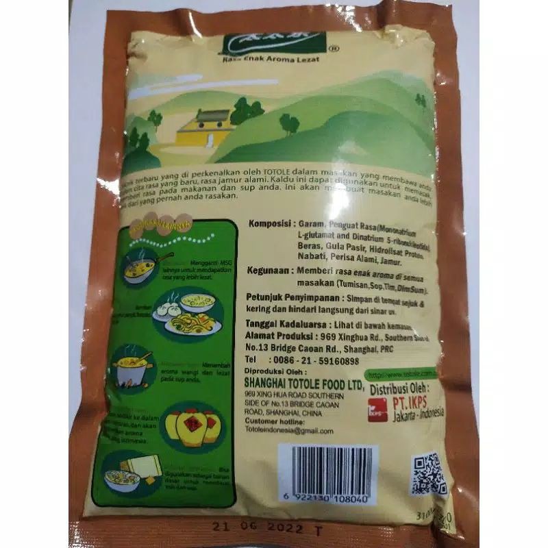 Kaldu Jamur Totole 400gr