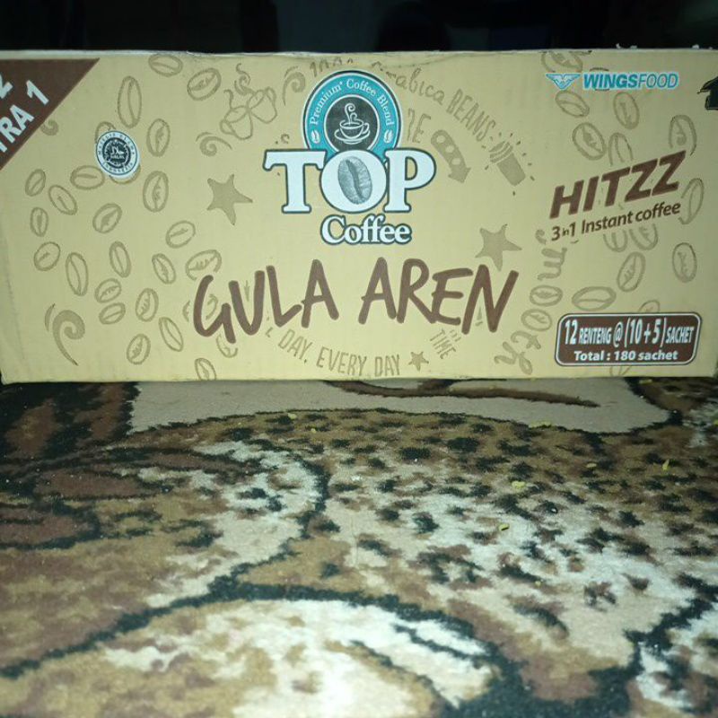 

Top Coffee Gula Aren 1 Dus 12 Renteng (10+5) 180 Sachet