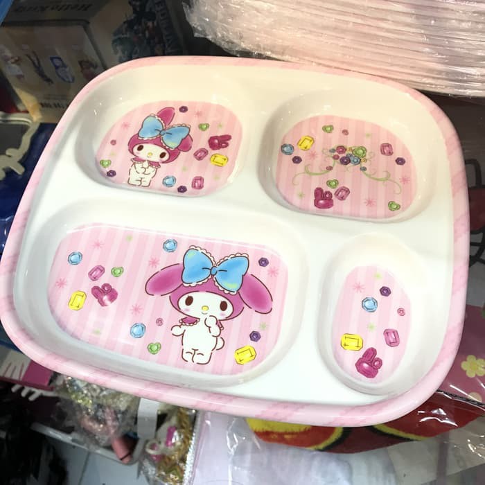 PIRING MAKAN SEKAT MY MELODY MELAMIN