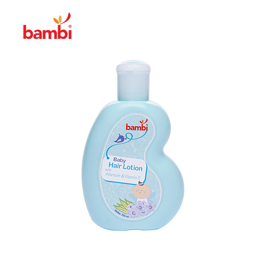 Bambi Baby Hair lotion 100ml with allantoin &amp; Vit. E /With Candlenut AloeVera &amp; Celery