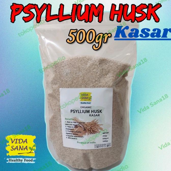 

SALE Psyllium Husk Kasar Organic 500gr