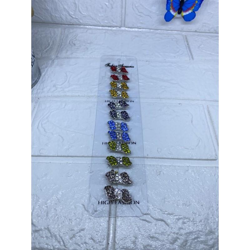 BROS DAGU isi 12pcs BROS IMUT BROS CANTIK BROS MINI BROS FULL MATA WARNA-Ulir B W Jn